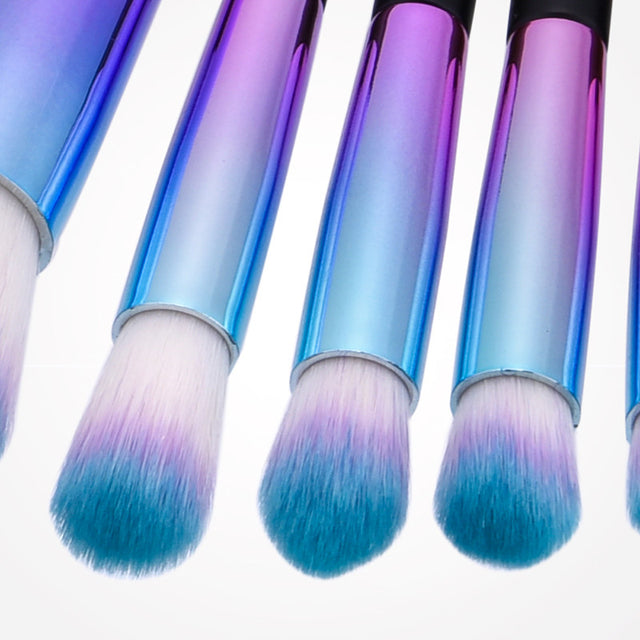 Rainbow Makeup Brushes