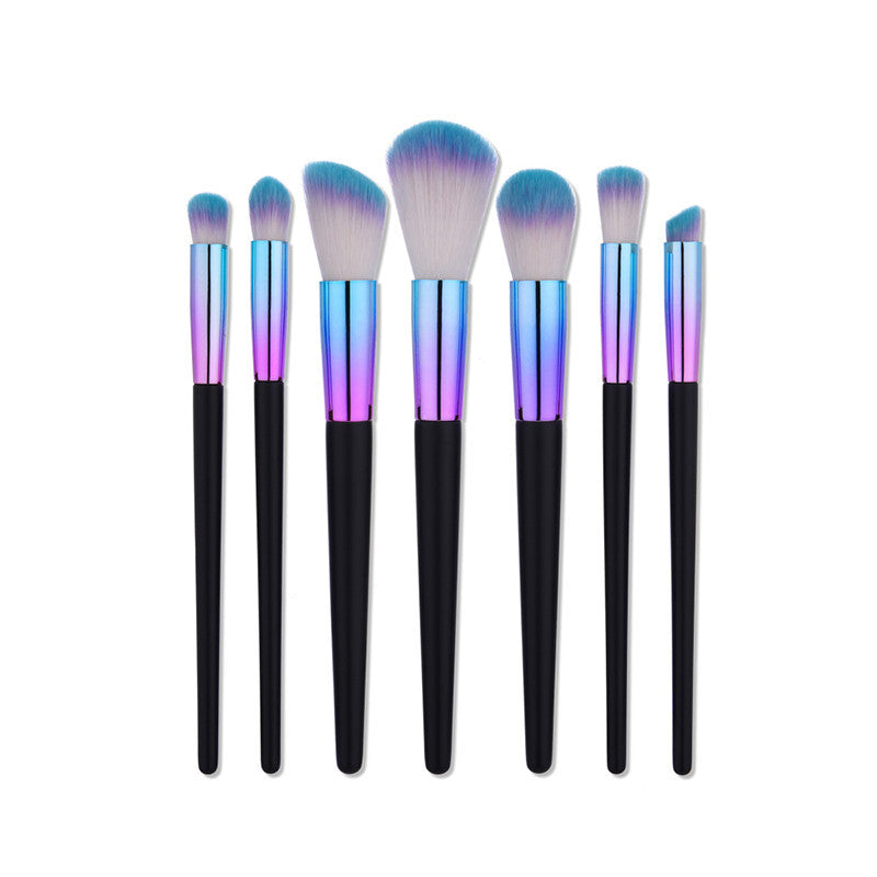 Rainbow Makeup Brushes